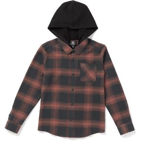 Volcom Boy's Netastone Hooded (Big Kids) Stealth LG (12 Years)