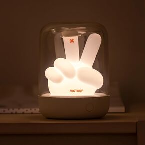 Nursery Night Light for Baby, Portable LED Touch Night Lamp for Kids and Adult, Breastfeeding, Sleep Aid, USB Rechargeable Nursing Lamp, Bedside Dimmable Night Light, Soft Eye Caring(White)