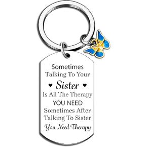 Sisters Gifts From Sister Birthday Gift Ideas To My Sister Unique Keychain Gift For Big Sister Christmas Gifts For Sisters Thanksgiving Stocking Stuffers