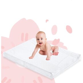 Pack n Play Mattress 38x24inch Travel Crib Mattress Portable & Lightweight Baby Mattresses, Removable Washable Cover 1'' Memory Foam & 2'' Foam for Dual Size Use