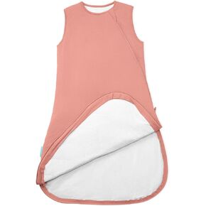 Supersoft Sleep Sack 1.0 TOG, Premium Bamboo Viscose Toddler Sleeping Bag, 2-Way Safe Zipper Sleepsacks 2-4T (Coral)