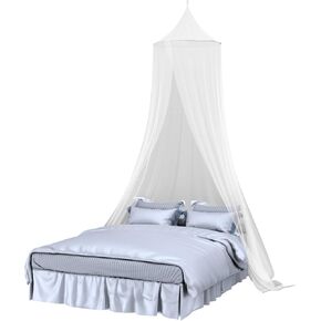 Trademark Global Mosquito Repelling Net for Beds, Hammocks, and Cribs - Insect Protection Hanging Canopy for Camping with Large Screen Opening by Lavish Home - 75-31215 , White