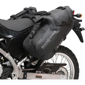 Rhinowalk Motorcycle Saddle Bags Waterproof Anti-Vibration Motor Side Bags Shoulder Bag Motorbike Panniers 18L(9L*2) for most Adventure and Sport Motorcycle Racks, 1 Pair