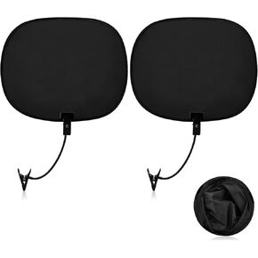 Amylove 2 Pcs Laptop Sun Shade, Laptop Visor for Working Outside Flexible and Adjustable Clips Shade Cover for Laptop Computers Beach Chairs, Pets and Strollers