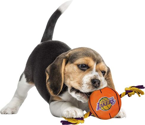 Pets First NBA Chicago Bulls Basketball Toy. - Tough Nylon Pet Toy with Tug Ropes & Inner Squeaker, One Size, BUL-3105 in Saudi Arabia