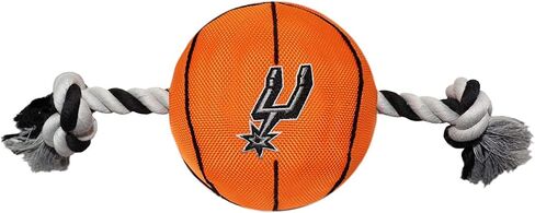 Pets First NBA Chicago Bulls Basketball Toy. - Tough Nylon Pet Toy with Tug Ropes & Inner Squeaker, One Size, BUL-3105 in Saudi Arabia