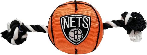Pets First NBA Chicago Bulls Basketball Toy. - Tough Nylon Pet Toy with Tug Ropes & Inner Squeaker, One Size, BUL-3105 in Saudi Arabia