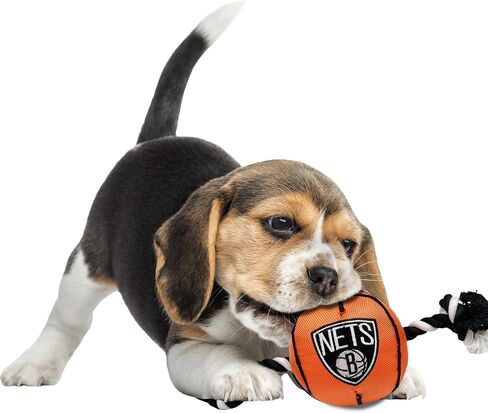 Pets First NBA Chicago Bulls Basketball Toy. - Tough Nylon Pet Toy with Tug Ropes & Inner Squeaker, One Size, BUL-3105 in Saudi Arabia