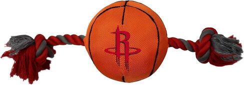 Pets First NBA Chicago Bulls Basketball Toy. - Tough Nylon Pet Toy with Tug Ropes & Inner Squeaker, One Size, BUL-3105 in Saudi Arabia