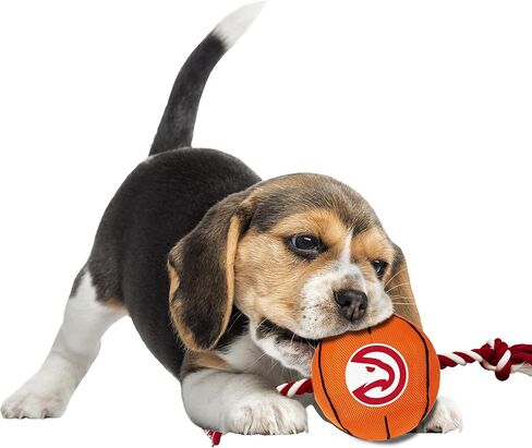 Pets First NBA Chicago Bulls Basketball Toy. - Tough Nylon Pet Toy with Tug Ropes & Inner Squeaker, One Size, BUL-3105 in Saudi Arabia
