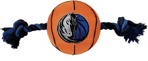 Pets First NBA Chicago Bulls Basketball Toy. - Tough Nylon Pet Toy with Tug Ropes & Inner Squeaker, One Size, BUL-3105 in Saudi Arabia