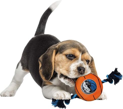 Pets First NBA Chicago Bulls Basketball Toy. - Tough Nylon Pet Toy with Tug Ropes & Inner Squeaker, One Size, BUL-3105 in Saudi Arabia
