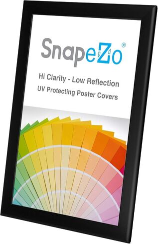 SnapeZo Poster Frame 36x48, Black, 1.25 Inch Aluminum Profile, Front-Loading Snap Frame, Wall Mounting, Professional Series in Kuwait