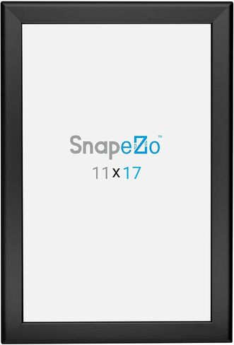 SnapeZo Poster Frame 36x48, Black, 1.25 Inch Aluminum Profile, Front-Loading Snap Frame, Wall Mounting, Professional Series in Kuwait