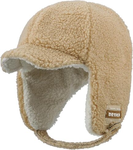 Croogo سروال قصير الصياد قبعة للرجال النساء الشتاء قبعة الأذن اللوحات Ushanka الثلوج الإسكيمو قبعة الشتاء الصوف الدافئة جندي الطيار قبعة in Kuwait