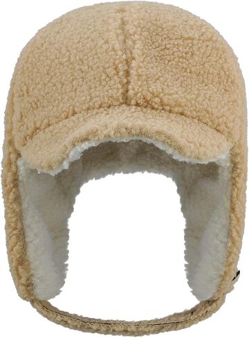 Croogo سروال قصير الصياد قبعة للرجال النساء الشتاء قبعة الأذن اللوحات Ushanka الثلوج الإسكيمو قبعة الشتاء الصوف الدافئة جندي الطيار قبعة in Kuwait