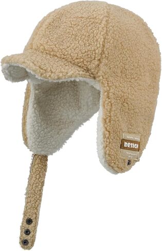 Croogo سروال قصير الصياد قبعة للرجال النساء الشتاء قبعة الأذن اللوحات Ushanka الثلوج الإسكيمو قبعة الشتاء الصوف الدافئة جندي الطيار قبعة in Kuwait