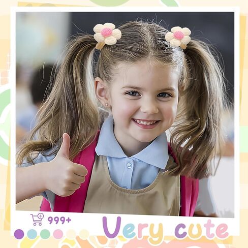 56 قطعة من ربطات شعر الأطفال الصغار، ربطات شعر قطنية للأطفال مع فيونكات شعر للفتيات وربطات شعر مرنة على شكل زهرة للفتيات الصغيرات والرضع وإكسسوارات شعر البنات in Kuwait