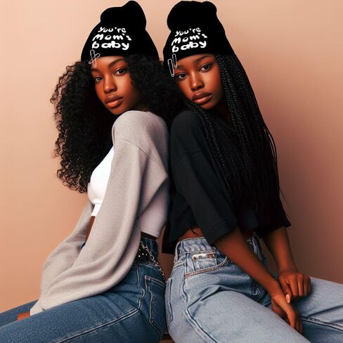 قبعة صغيرة محبوكة على شكل عنكبوت قوطي للرجال والنساء مع دبابيس مزخرفة رائعة من واي 2 كيه، لون اسود in Kuwait