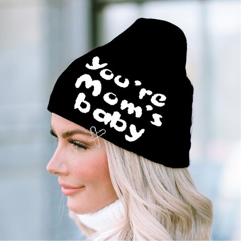 قبعة صغيرة محبوكة على شكل عنكبوت قوطي للرجال والنساء مع دبابيس مزخرفة رائعة من واي 2 كيه، لون اسود in Kuwait