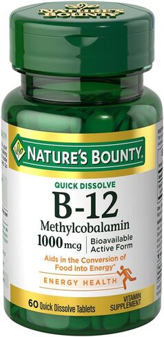 Nature's Bounty B-12 1000 mcg Microlozenges 60 ea (Pack of 2) in Saudi Arabia