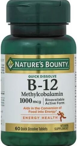 Nature's Bounty B-12 1000 mcg Microlozenges 60 ea (Pack of 2) in Saudi Arabia