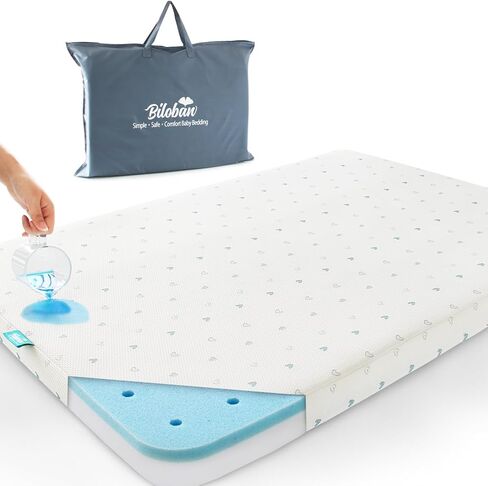 وسادة مرتبة سرير مناسبة لـ Dream On Me Nest/Zodiak/Zoom المحمولة، بامو بيب ديلوكس وبيبي تريند ديلوكس قابلة للحمل، مقاومة للماء وقابلة للتنفس مع غطاء بسحّاب قابل للإزالة in Kuwait