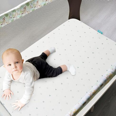 وسادة مرتبة سرير مناسبة لـ Dream On Me Nest/Zodiak/Zoom المحمولة، بامو بيب ديلوكس وبيبي تريند ديلوكس قابلة للحمل، مقاومة للماء وقابلة للتنفس مع غطاء بسحّاب قابل للإزالة in Kuwait