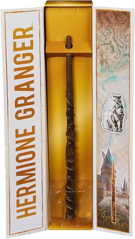 Wizarding World Harry Potter, 12-inch Magical Collector Hermione Granger Wand with Stand & Die-cast Icon, Magical Creatures Series in Saudi Arabia
