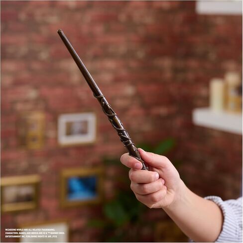 Wizarding World Harry Potter, 12-inch Magical Collector Hermione Granger Wand with Stand & Die-cast Icon, Magical Creatures Series in Saudi Arabia