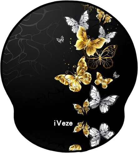 Ergonomic Mouse Pad Wrist Rests Support, Non Slip Mousepads with Gel Cushion Wrist Support,iVeze Comfortable Durable Mouse Pads for Home Office Efficient Working Easy Typing & Pain Relief (Galaxy) in Kuwait