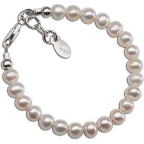 Children's or Baby Sterling Silver Cultured Pearl Bracelet and/or Necklace