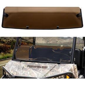 AUPOWER Half Windshield for Polaris Ranger 570 Midsize Accessories, Dark Tint Half Windshield for Polaris Ranger 500 / Crew 570 / SP 570 Mid Size 2015-2024 Hard Coated