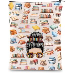 KEYCHIN Book Queen Book Sleeve Bookish Gifts Book Lover Book Covers Book Nerd Gifts Book Worm Book Protector (Book Queen2-BS)