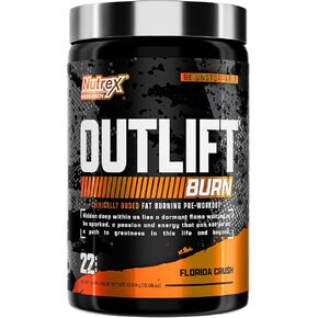 مسحوق Outlift Burn Thermogenic قبل التمرين للرجال والنساء، أقصى جرعة 2 في 1 مكمل للأداء وفقدان الوزن مع إلكتروليتات حرق الدهون الأيضية، GBBGO Super Carnitine، CalorieBurn، 22 خدمة in Kuwait