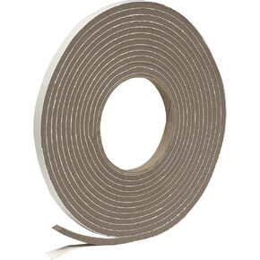 Frost King Vinyl Foam Tape - Closed Cell - Moderate Compression, 3/8" W, 3/16" Thick, 17' L, Brown