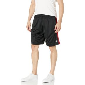 Southpole Men's Athletic Gym Mesh Shorts with Pockets, Lightweight, Quick Dry, Breathable, Black Royal, Large