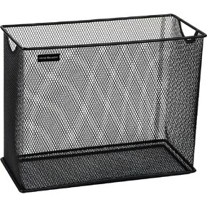 Mind Reader Vertical File Storage, Desktop Organizer, Hanging Files, Office, Metal Mesh, 12.25"L x 5.5"W x 10"H, Black in Kuwait