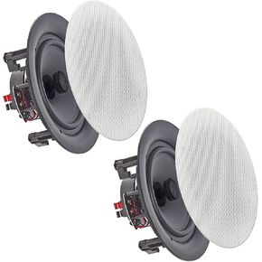Vaiyer Set of 2 Frameless 5.25 Inch 350 Watts (Per Pair) Ceiling Speaker Home Theater System, Flush Mount in-Wall in-Ceiling 2-Way Mid Bass Woofer Speaker - for Office, Living Room
