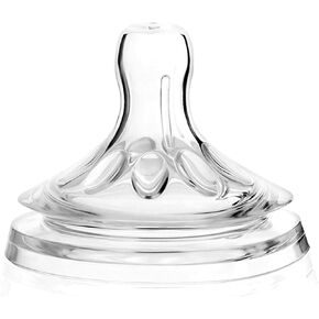 4pcs Bottle Nipples Transparent Soft Silicone Baby Bottles Nipples for 6 to 12 Month Old Infant in Kuwait