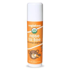 oogiebear Nose to Toe Baby Body Balm, USDA Organic Gentle Moisturizer with Olive Oil & Coconut Oil, for Babies 3 Months & Older, 0.5 Oz Balm