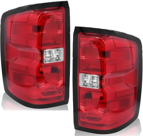 مجموعة مصابيح الذيل متوافقة مع شيفروليه سيلفرادو 1500 2500HD 3500HD 2016-2019، مصباح خلفي على طراز OE يحل محل GM(84288723) 23295939، جانب الركاب الأيمن in Kuwait