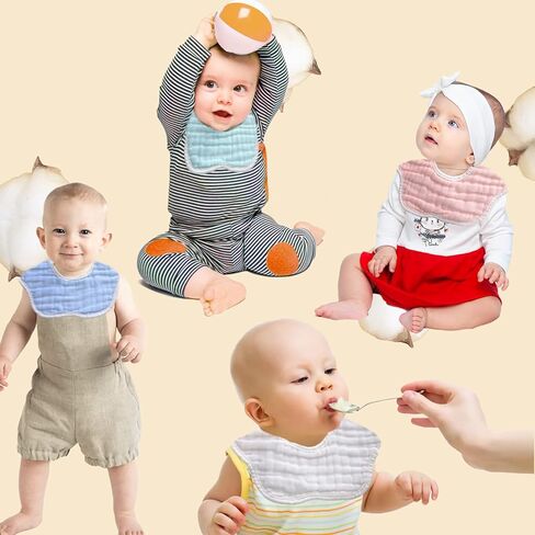 مرايل للأطفال من الموسلين مرايل للعاب الأطفال البنات والأولاد من القطن الموسلين مرايل للتسنين مرايل من الموسلين مرايل للرضع in Kuwait