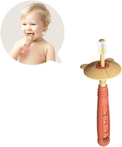 360 Degree Children's Soft Bristle Toothbrush, Suitable for 0-6 Years Old Baby Teeth, Special Oral Cleaning for Infants and Young Children, Blue in Saudi Arabia