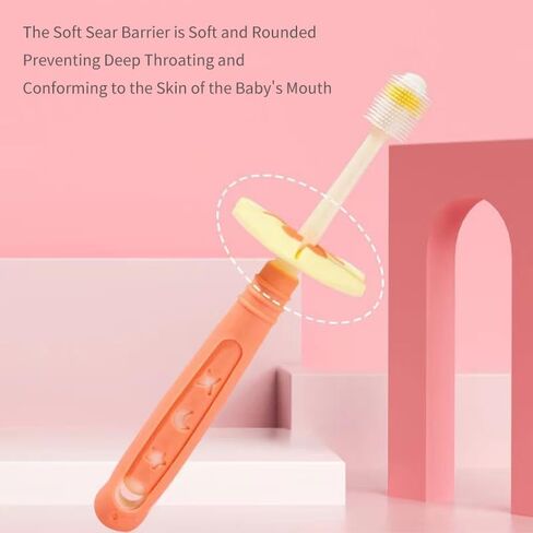 360 Degree Children's Soft Bristle Toothbrush, Suitable for 0-6 Years Old Baby Teeth, Special Oral Cleaning for Infants and Young Children, Blue in Saudi Arabia