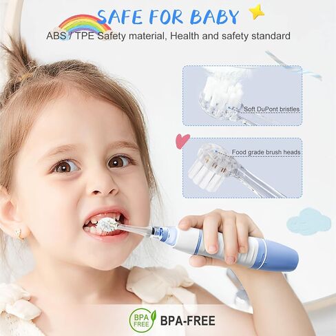 TEETECK 5 Pack Kids Toothbrush Replacement Heads Compatible with SEAGO- 513/977/EK6,Compatible with Brush-Baby WildOnes/KIDZSONIC（Not BabySonic Series）,Compatible with Dada-Tech-BB1/977/K6 in Saudi Arabia