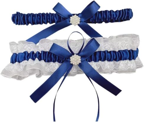 NBCMVMV قطعتان من رباط الزفاف من الدانتيل للعروس مع مجموعة رباط زفاف قابلة للتمدد in Kuwait