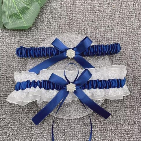 NBCMVMV قطعتان من رباط الزفاف من الدانتيل للعروس مع مجموعة رباط زفاف قابلة للتمدد in Kuwait