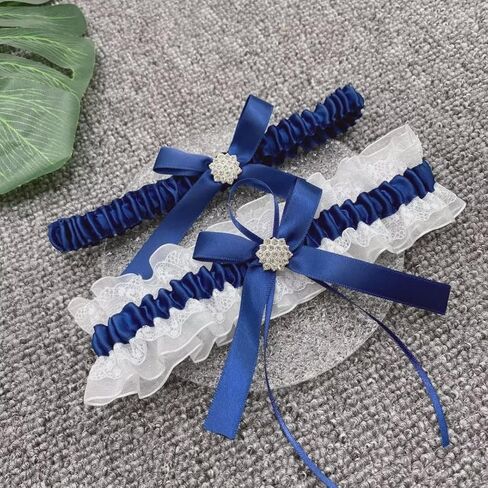 NBCMVMV قطعتان من رباط الزفاف من الدانتيل للعروس مع مجموعة رباط زفاف قابلة للتمدد in Kuwait