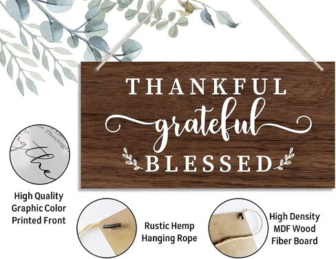 Sunflower Theme Wood Decor Sign, This Is Our Happy Place, Hanging Printed Wooden Plaque Decor, Rustic Home Décor Sign, Entryway Wall Decor, Hanging Plaques for Foyer Farmhouse Hostel Sign 12x6 inch in Saudi Arabia